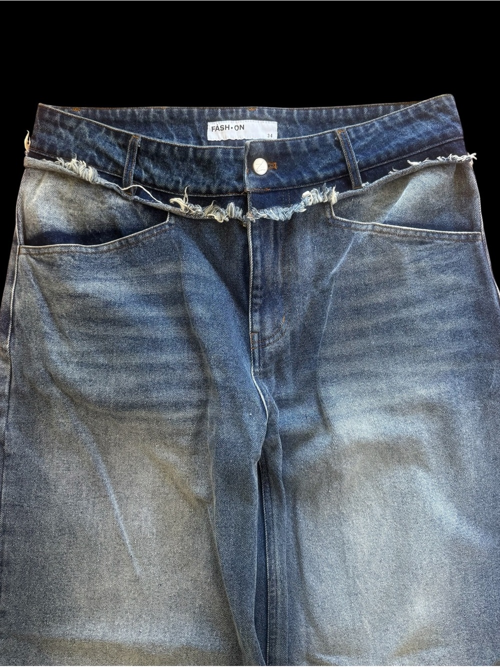 FASH-ON Distressed baggy Jeans